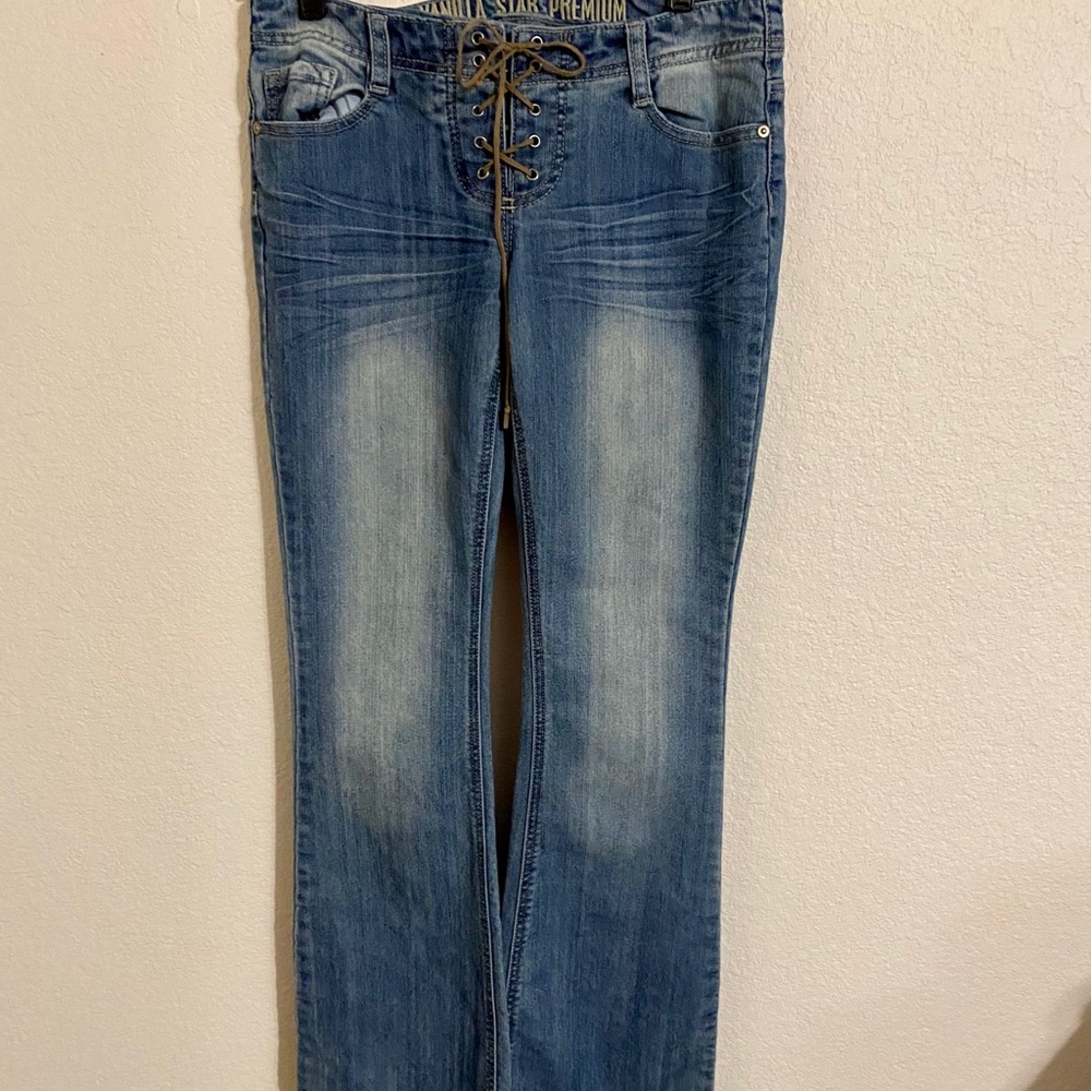 Skinny flared jeans